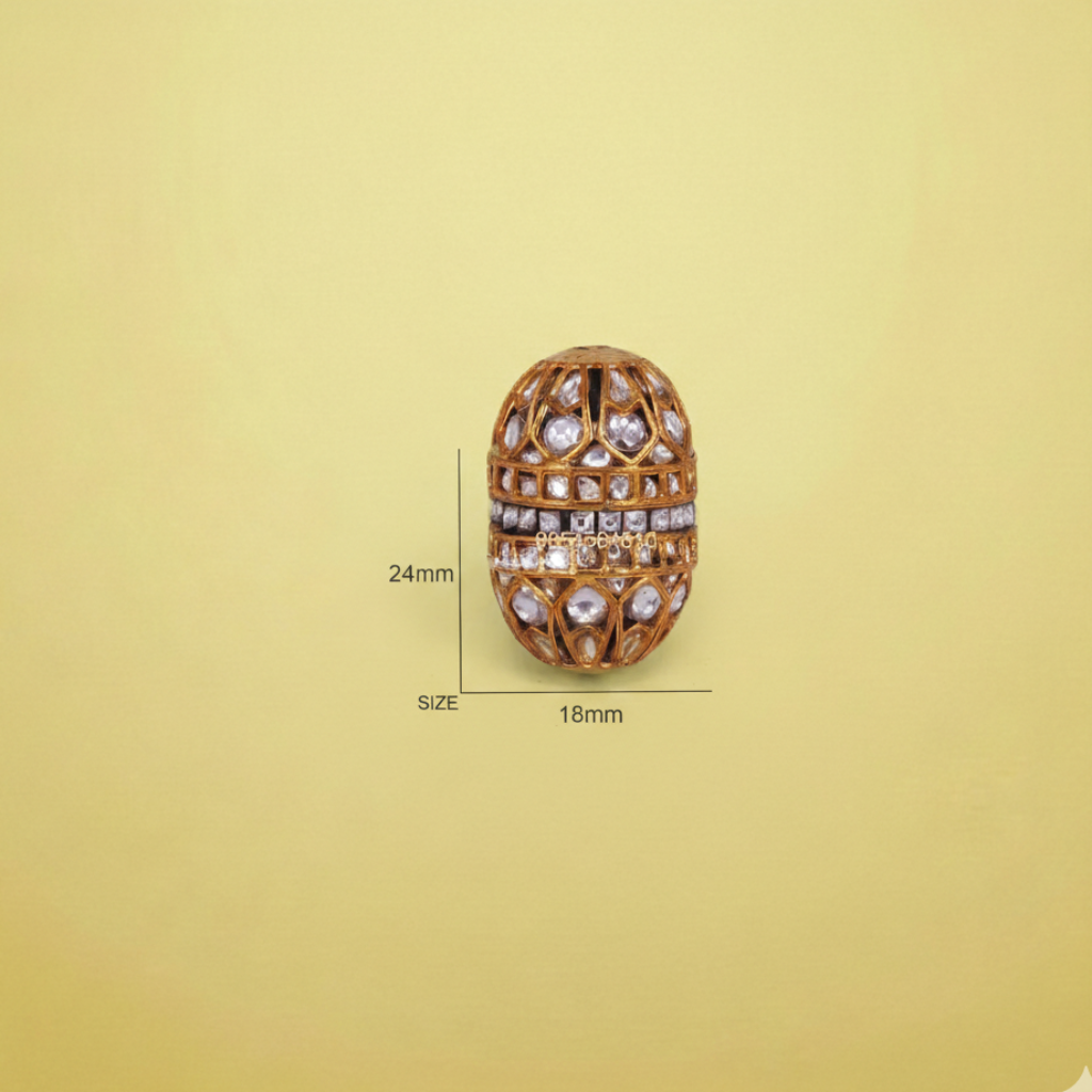 Gold Polki Embellished Bead
