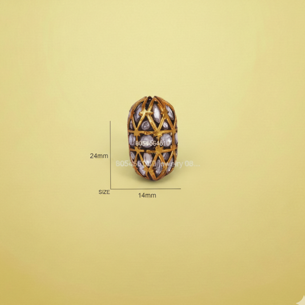 Geometric Diamond Bead