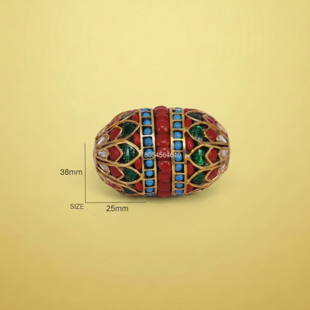 Colorful Embellished Statement Bead