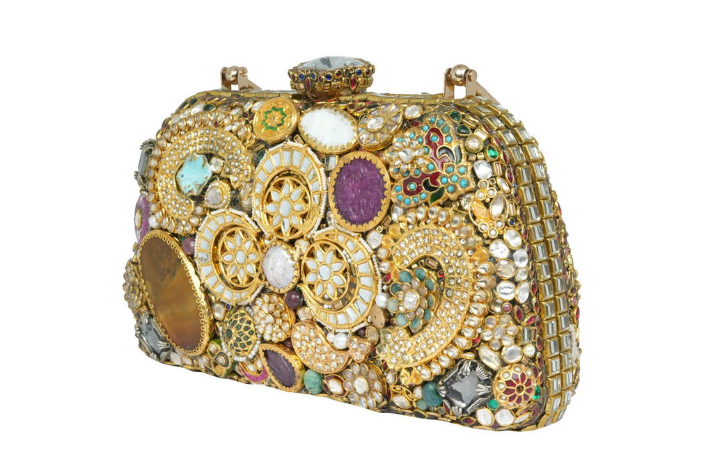 Ornate Gemstone Clutch