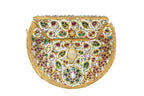 Embellished Golden Hard Case Clutch