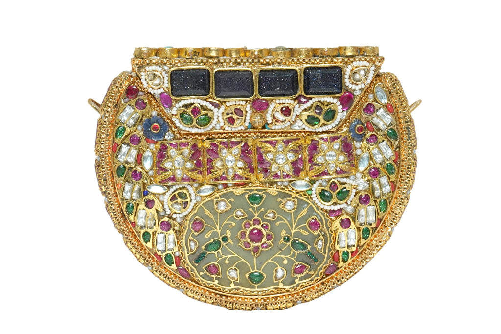 Ornate Gold & Multigemstone Clutch Bag