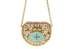 Embellished Kundan Stone Gold Clutch