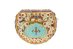 Embellished Kundan Stone Gold Clutch