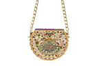 Embellished Ethnic Clutch with Peacock Motif