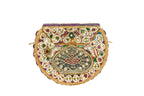 Embellished Ethnic Clutch with Peacock Motif