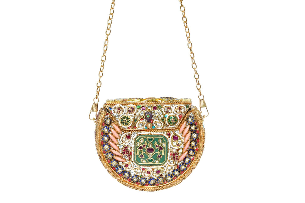 Ornate Jeweled Clutch Bag