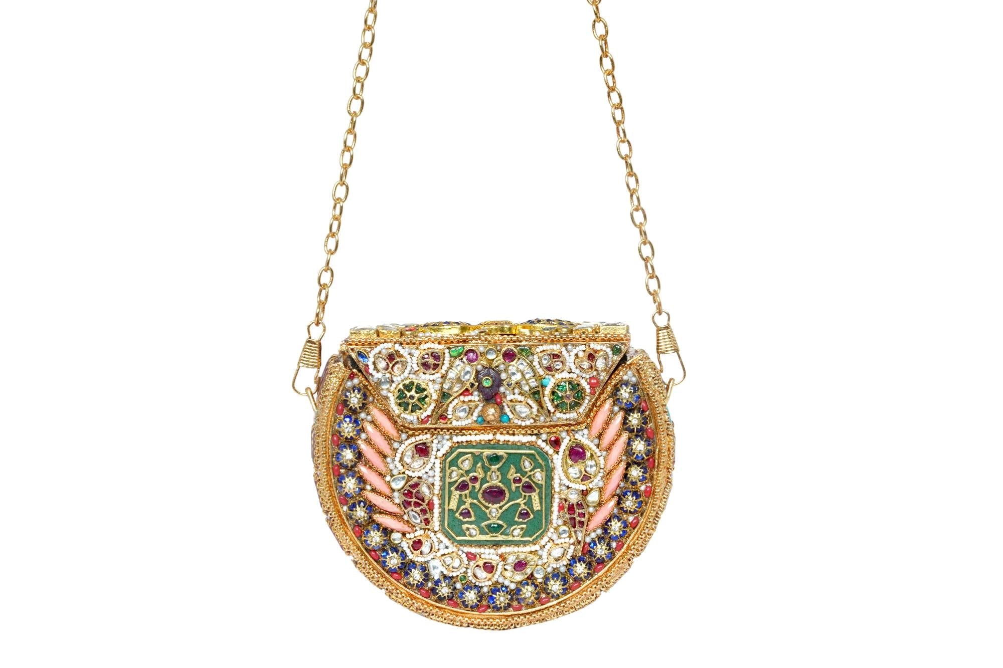 Ornate Jeweled Clutch Bag