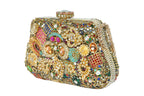 Luxurious Multi-Gem Embellished Clutch Bag