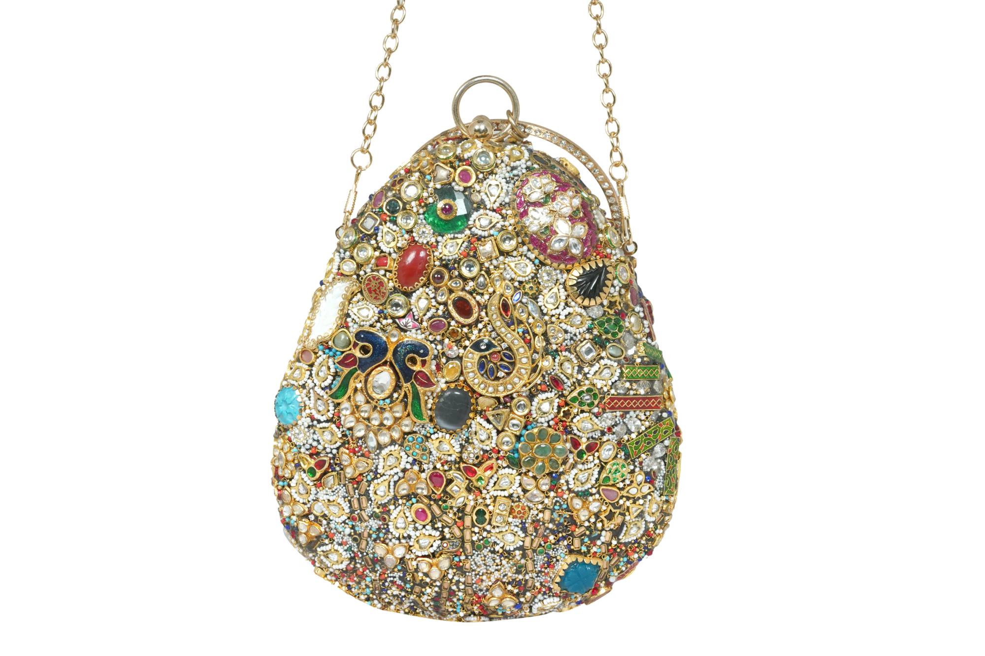Ornate Jeweled Embellished Clutch Bag