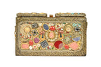 Gold Mirror Work Clutch By Fluorite