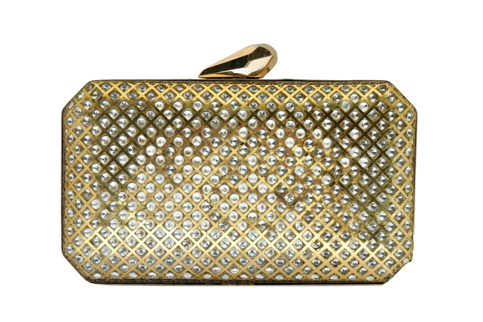 Sparkling Gold Embellished Clutch