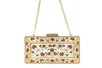 Jeweled Floral Evening Clutch