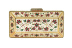 Jeweled Floral Evening Clutch