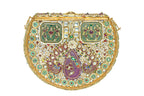 Embellished Kundan Stone Gold Clutch