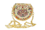 Intricately Embellished Multi-Color Gemstone Clutch