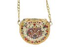 Intricately Embellished Multi-Color Gemstone Clutch
