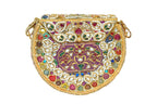 Intricately Embellished Multi-Color Gemstone Clutch