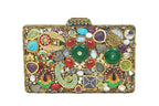 Multi-Color Ornate Gemstone Clutch Bag