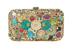 Embellished Multi-Gemstone & Pearl Clutch