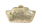 Gold Mirror Work Clutch By Fluorite