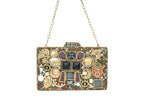 Jeweled Embellished Clutch Bag By Fluorite