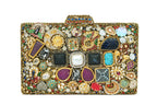 Ornate Gemstone Embellished Clutch