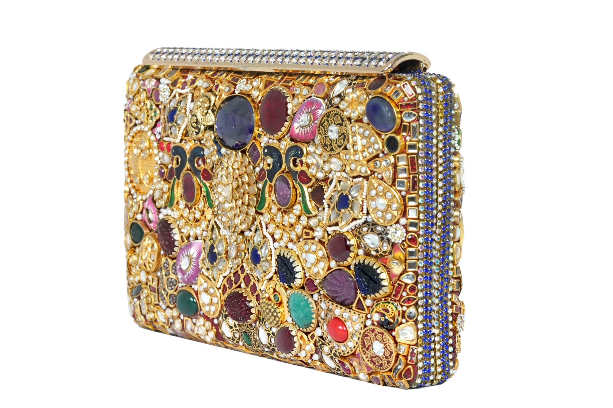 Ornate Jewel-Embellished Clutch Bag