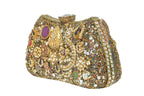 Ornate Gemstone & Enamel Embellished Clutch