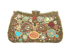 Ornate Gemstone & Enamel Embellished Clutch