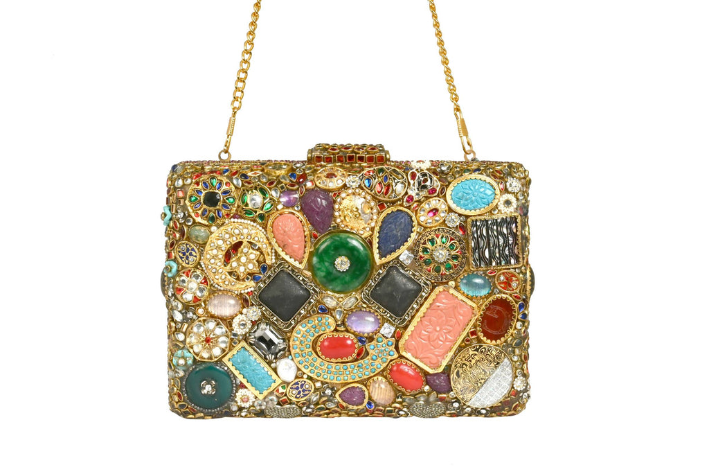 Adorn Gemstone Clutch Bag By Fluorite