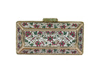 Ornate Floral Gemstone Clutch Bag