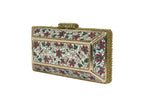 Ornate Floral Gemstone Clutch Bag