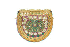 Ornate Multi-Gemstone Gold Clutch Bag