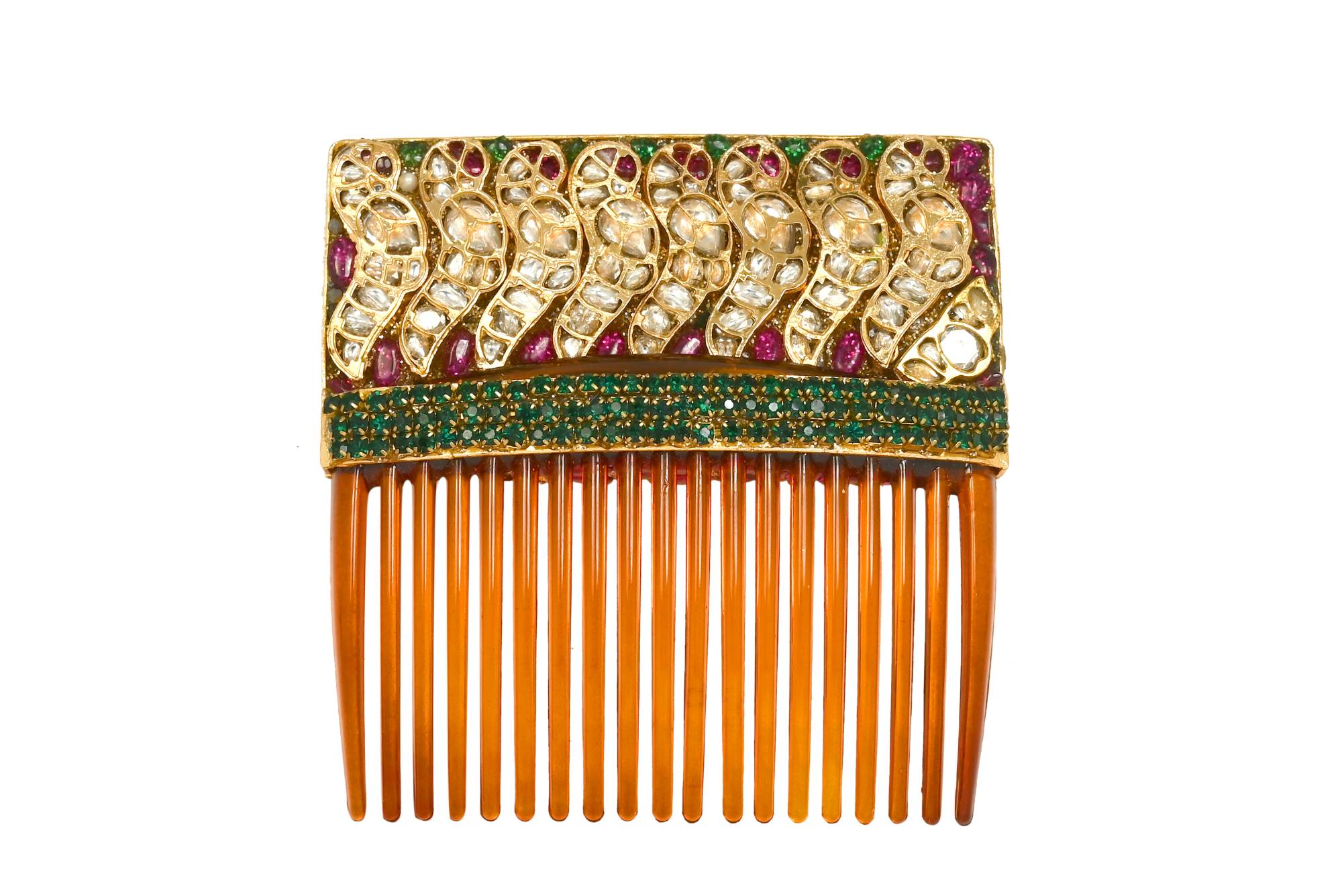 Ornate Jeweled Hair Comb