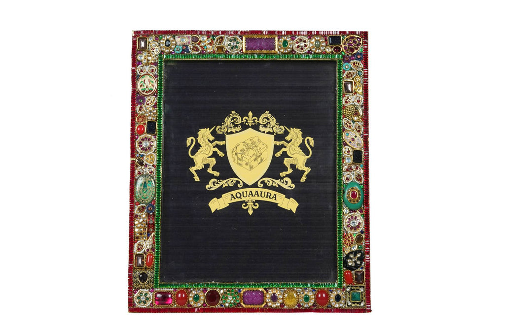 AQUAAURA Ornate Gemstone Embellished Decorative Frame