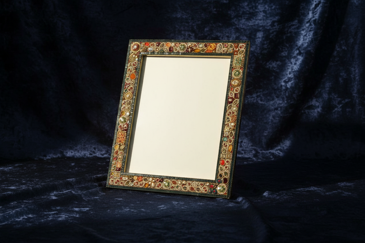 Ornate Jeweled Photo Frame