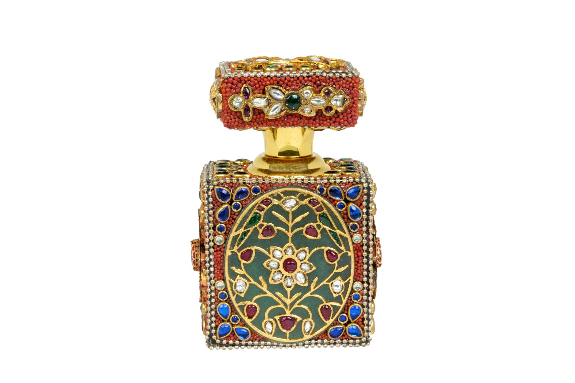 Ornate Gemmed Itar Perfume Bottle