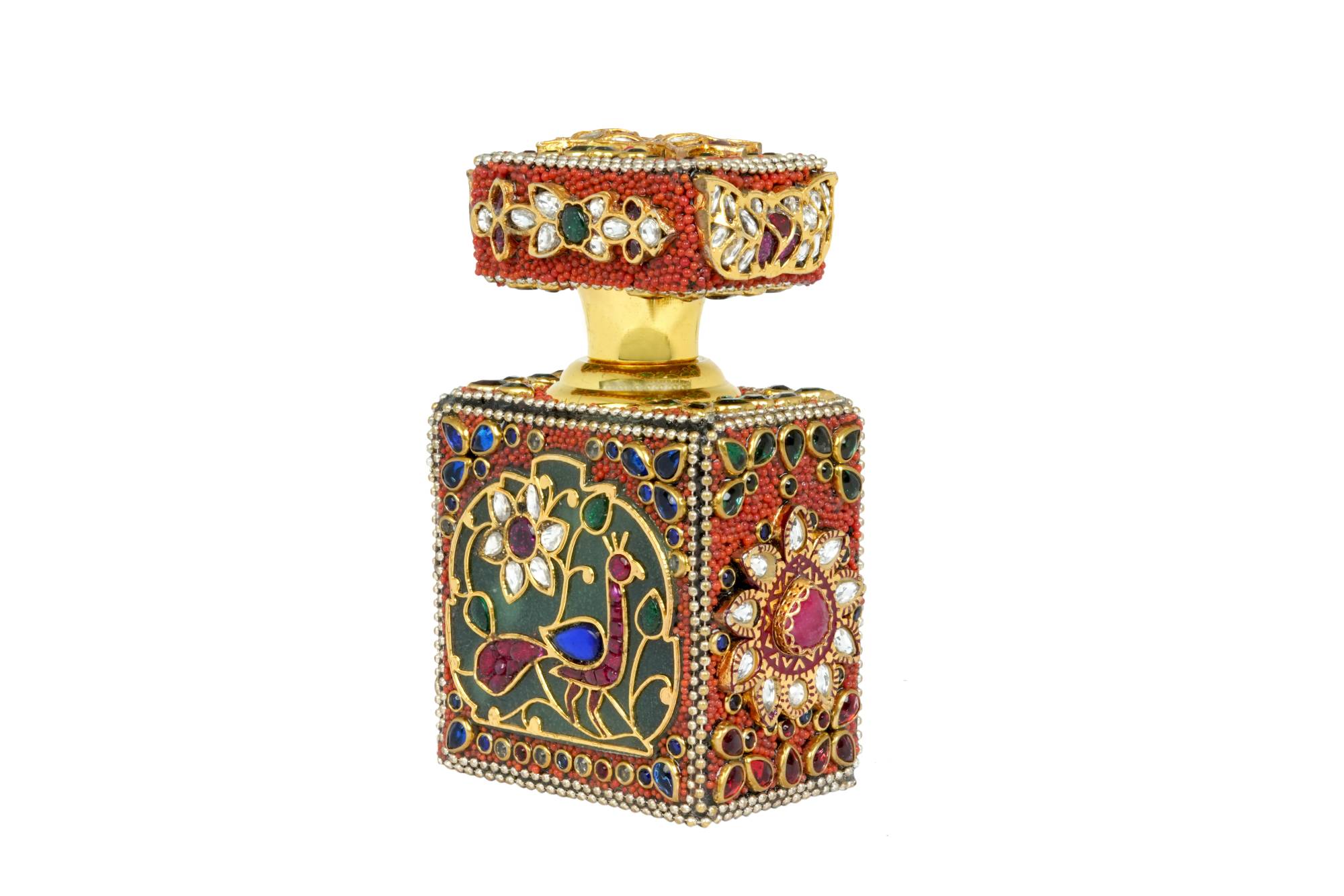 Ornate Gemmed Itar Perfume Bottle