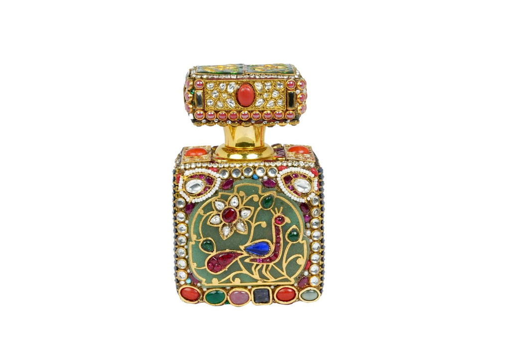 Exquisite Jeweled Indian Itar Bottle