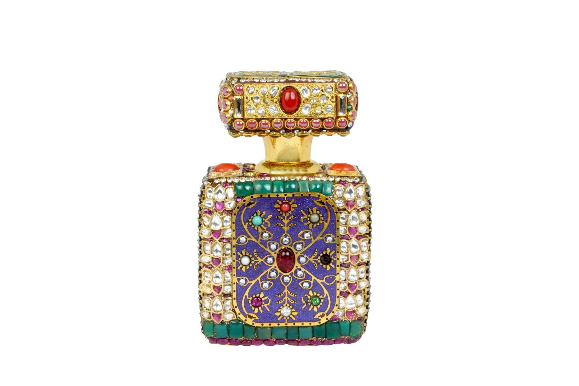 Exquisite Jeweled Indian Itar Bottle