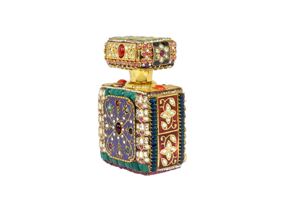 Exquisite Jeweled Indian Itar Bottle