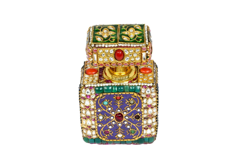 Exquisite Jeweled Indian Itar Bottle