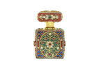 Ornate Gemstone and Enamel Ittar Bottle