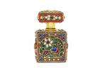 Ornate Gemstone and Enamel Ittar Bottle