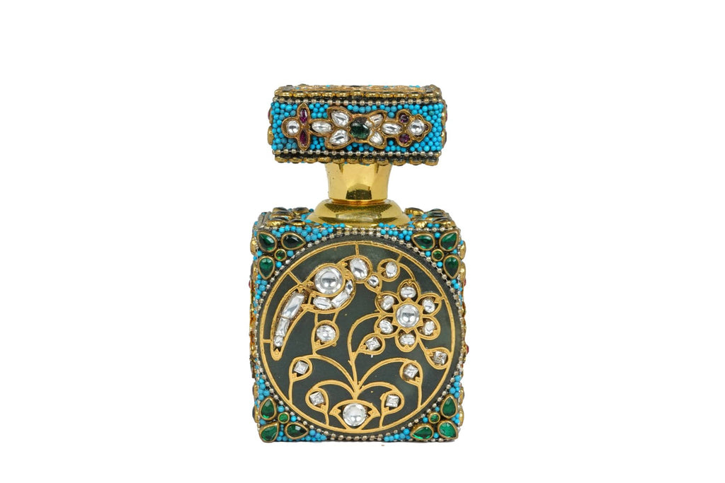 Exquisite Handcrafted Gemstone Itar Bottle