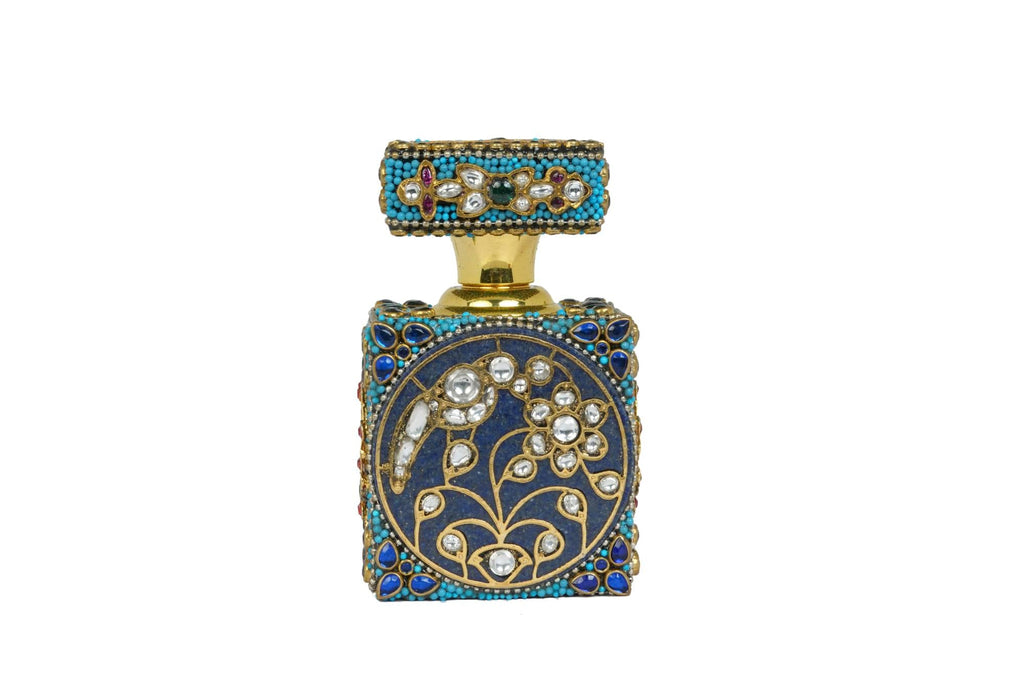 Exquisite Handcrafted Gemstone Itar Bottle