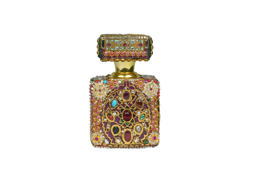 Ornate Jeweled Ittar Perfume Bottle