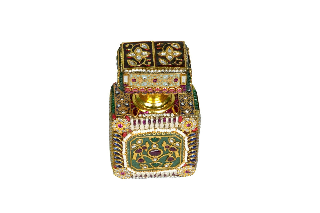 Ornate Jeweled Ittar Perfume Bottle