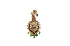 Traditional Ruby and Emerald Kalgi